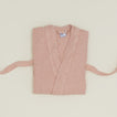 Simple Waffle Bathrobe - Blush