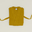 Simple Waffle Bathrobe - Mustard