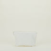 Simple Linen Zipper Pouch - Ivory