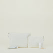 Simple Linen Zipper Pouch - Ivory