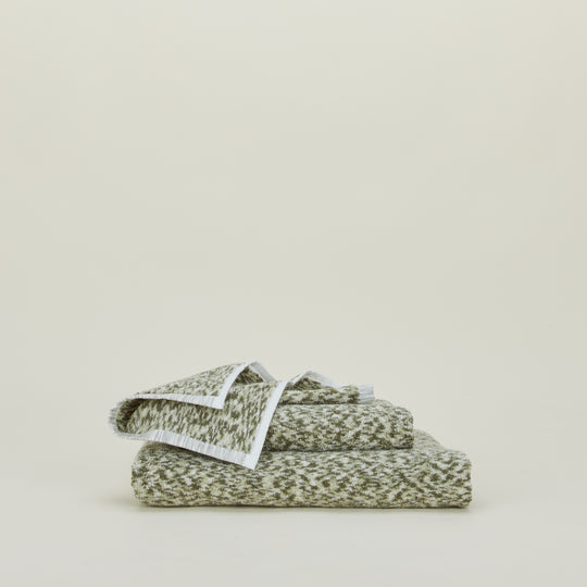 Space Dye Terry Towel - Olive