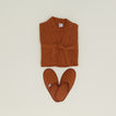 Simple Waffle Slippers - Terracotta