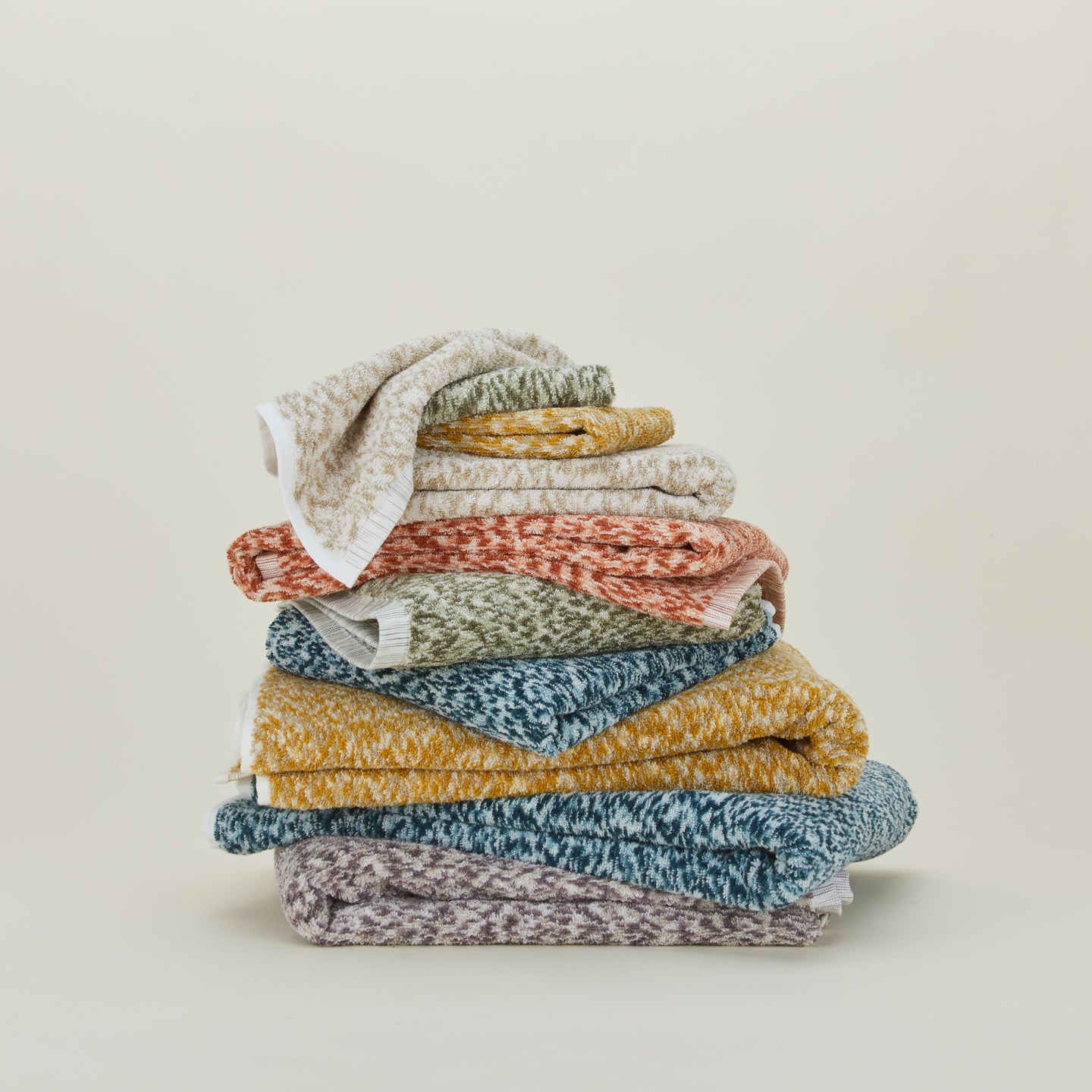 Space Dye Terry Towel - Olive