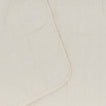 Simple Linen Quilted Throw - Ivory
