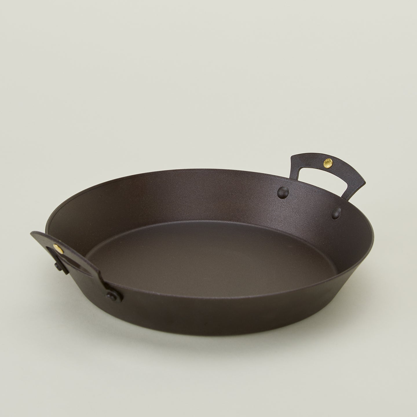 Spun Iron Two Handled Saute Pan
