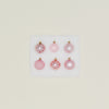 XS Glass Ornament Set - Pink