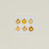 XS Glass Ornament Set - Gold