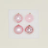 Large Glass Ornament Set - Pink