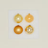 Large Glass Ornament Set - Gold