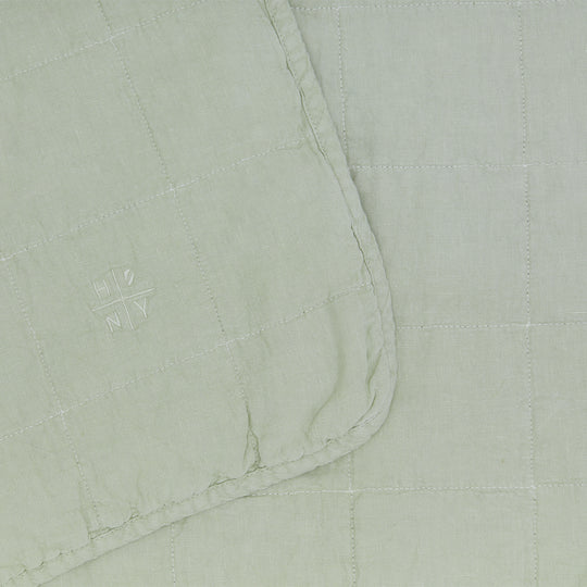 Simple Linen Quilt - Sage