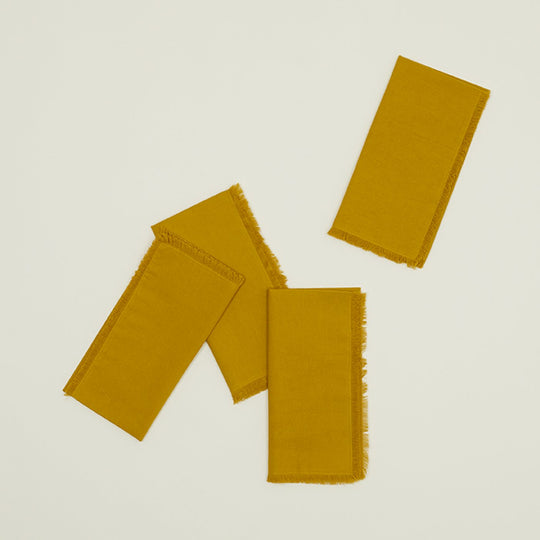 Essential Dinner Napkin, Set of 4 - Mustard