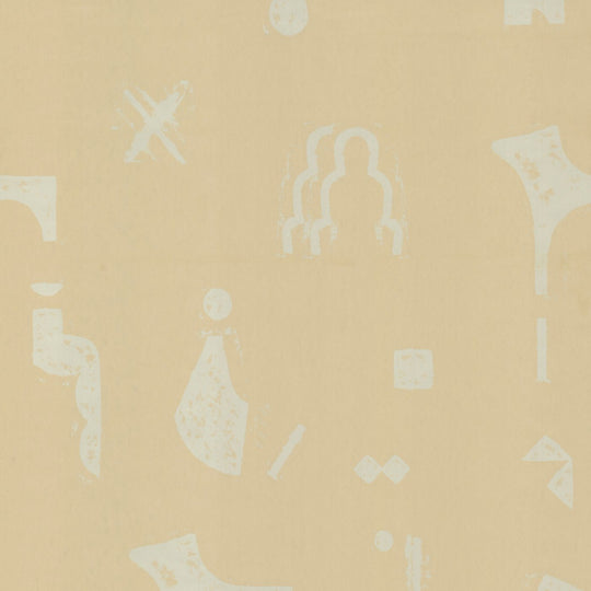 Rubbings Wallpaper - Eggshell
